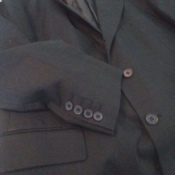 VITTORIO ST. ANGELO 46R LINEN BLEND SUIT JACKET 3 BUTTON CASUAL LINED BLAZER - Picture 3 of 6